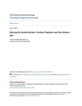 Combat Chaplains and the Vietnam War