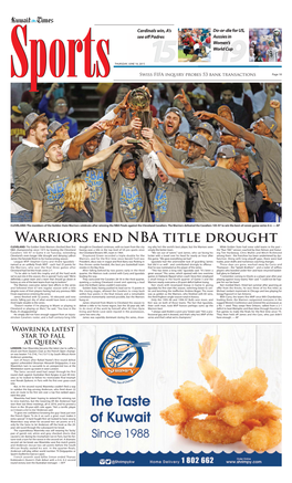 Warriors End NBA Title Drought