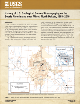 History of U.S. Geological Survey Streamgaging on the Souris River in and Near Minot, North Dakota, 1903–2016