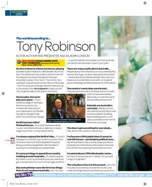 Tony Robinson a Few