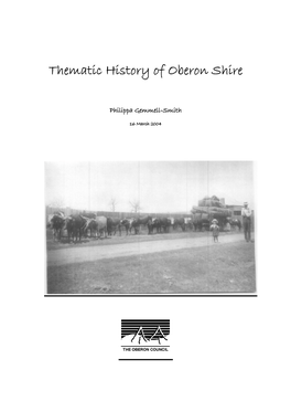 Thematic History of Oberon Shire