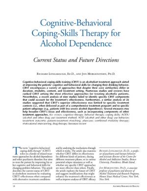 Cognitive-Behavioral Coping-Skills Therapy for Alcohol Dependence