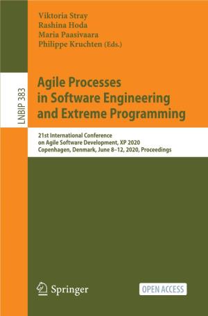 Agile Processes in Software Engineering and Extreme Programming LNBIP 383