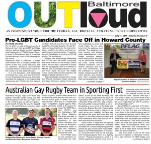 Australian Gay Rugby Team in Sporting First to Be Making History
