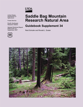 Saddle Bag Mountain Research Natural Area: Guidebook Supplement 34