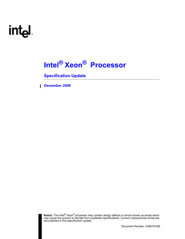 Intel Xeon Processor Can Be Identified by the Following Values