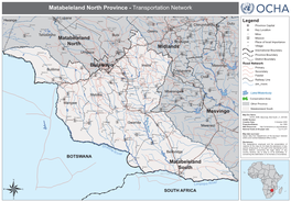 Matabeleland North Province - Transportation Network