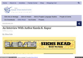 An Interview with Author Kamla K. Kapur APRIL 24, 2015