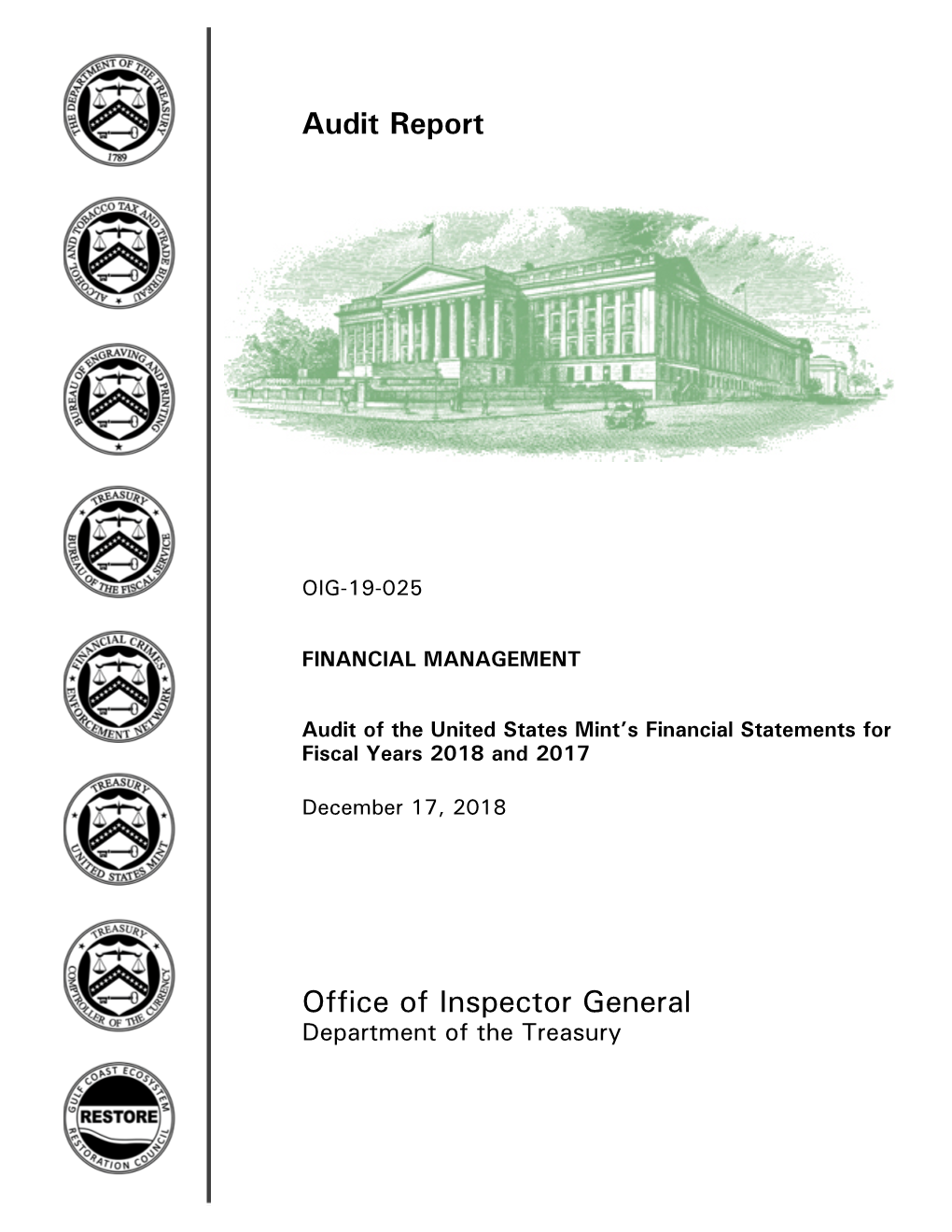 OIG Audit Report on US Mint