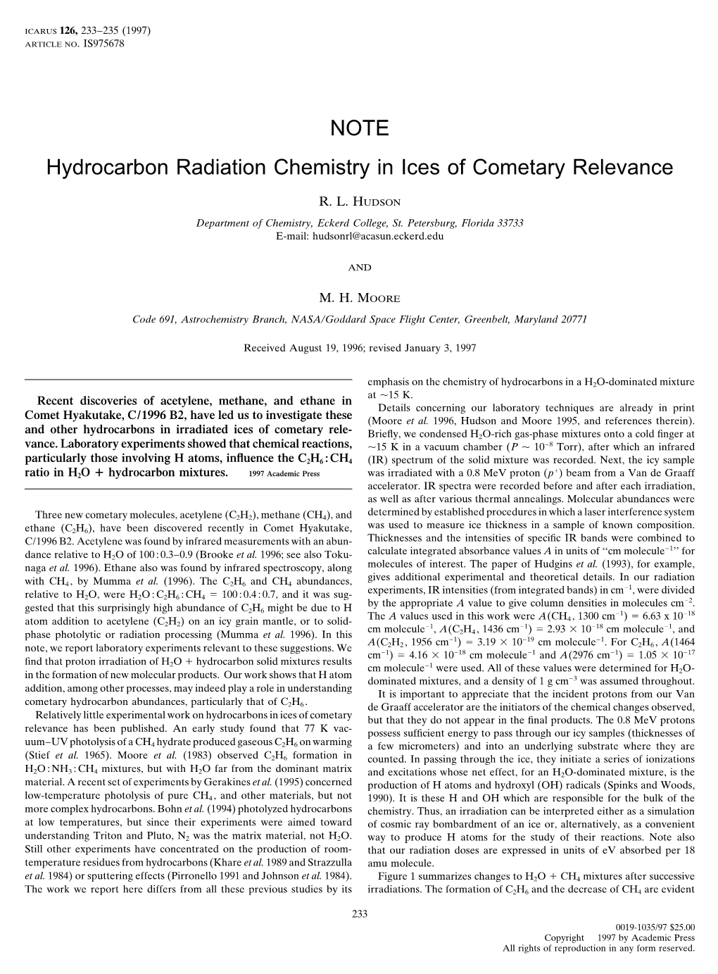 Hydrocarbon Radiation Chemistry in Ices of Cometary Relevance