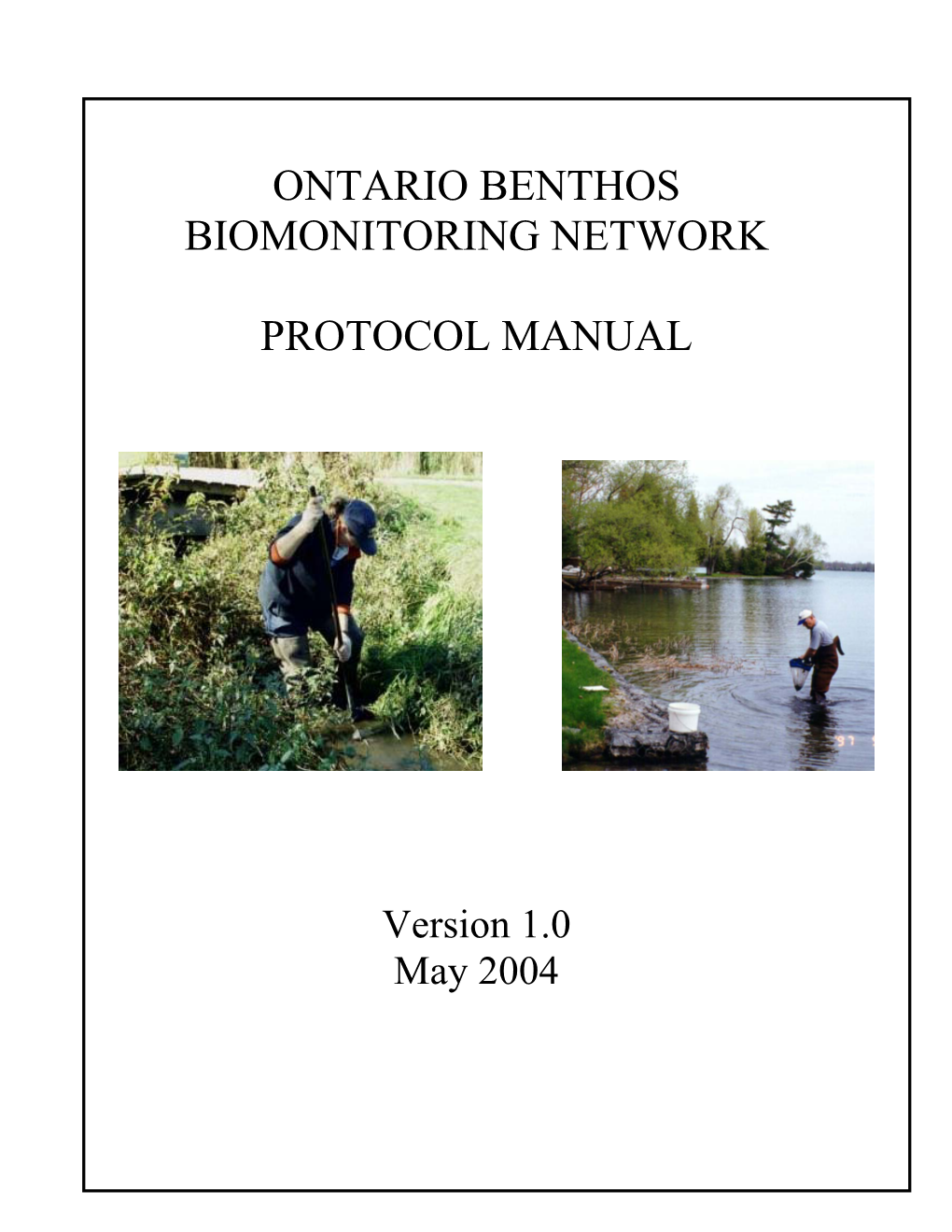 Ontario Benthos Biomonitoring Network