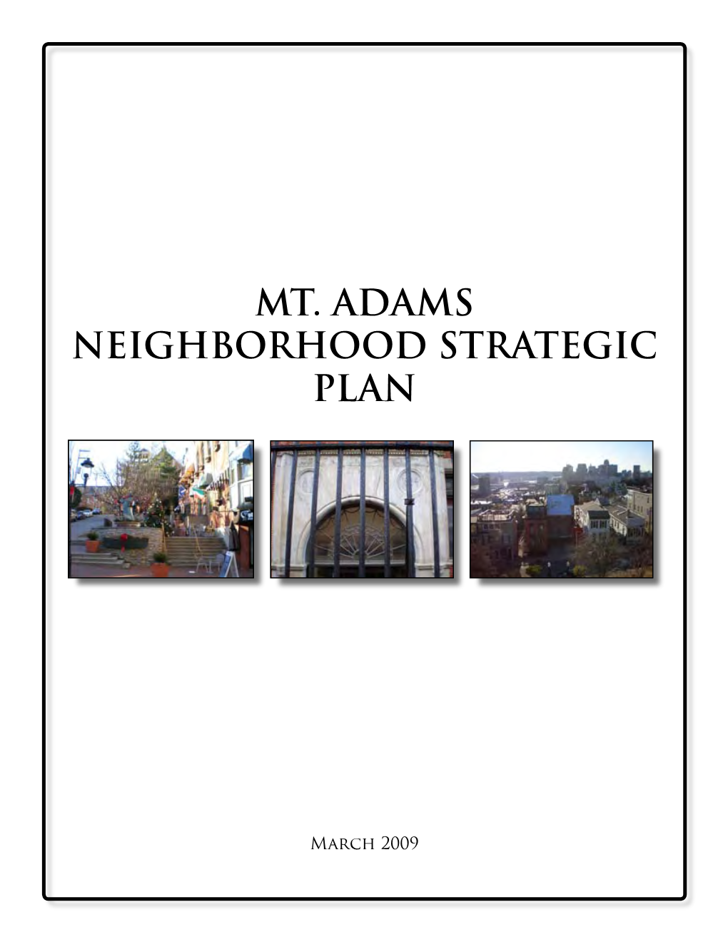 Mt. Adams Neighborhood Strategic Plan