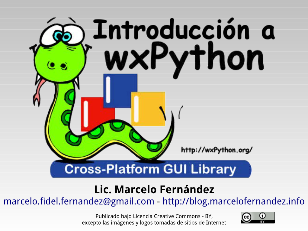 Introducción a Wxpython