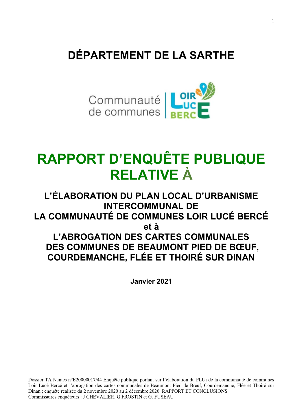 Plui CC LLB Rapport D'enquête Janvier 2021.Pdf