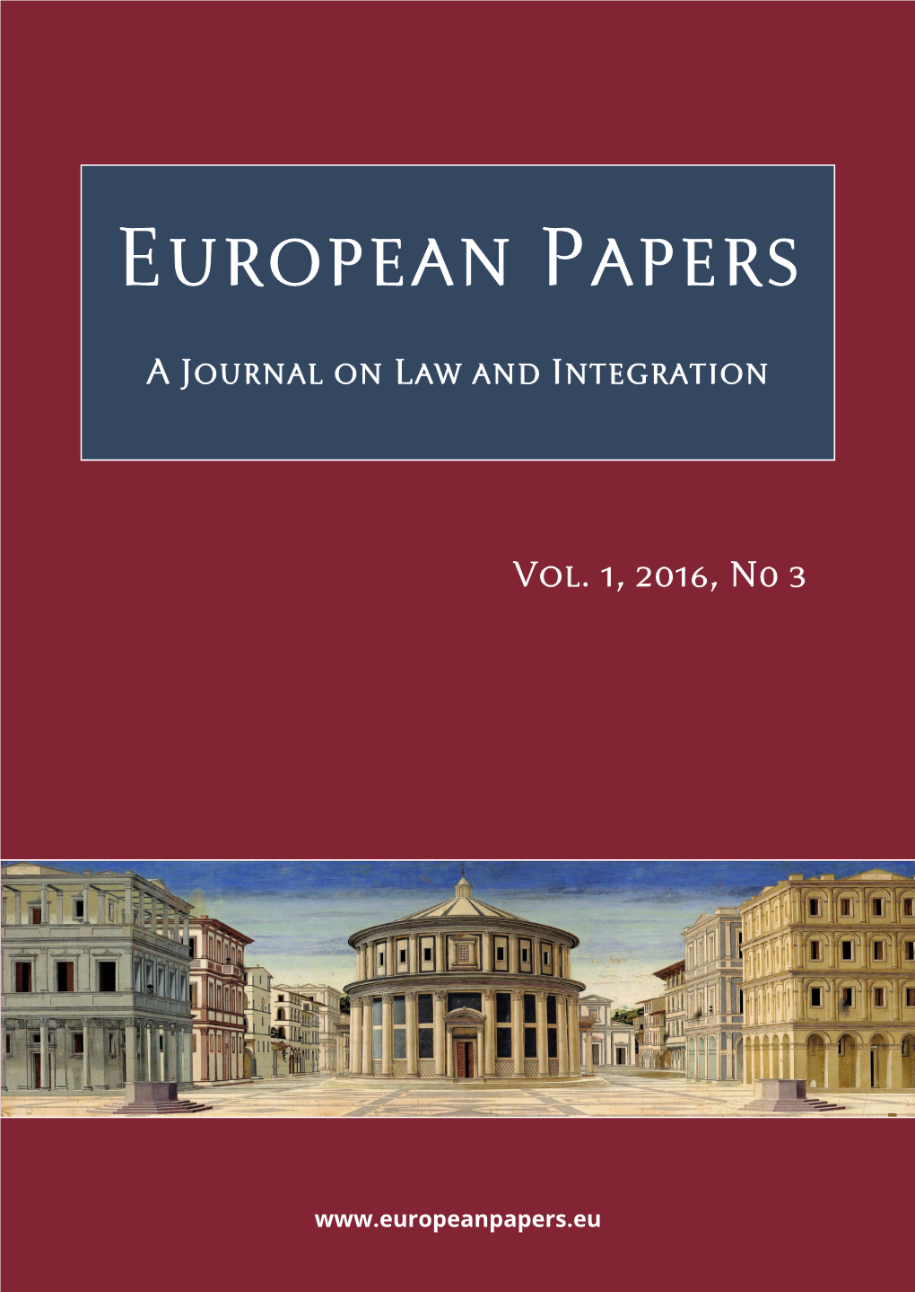 A Journal on Law and Integration Vol. 1, 2016, N0 3