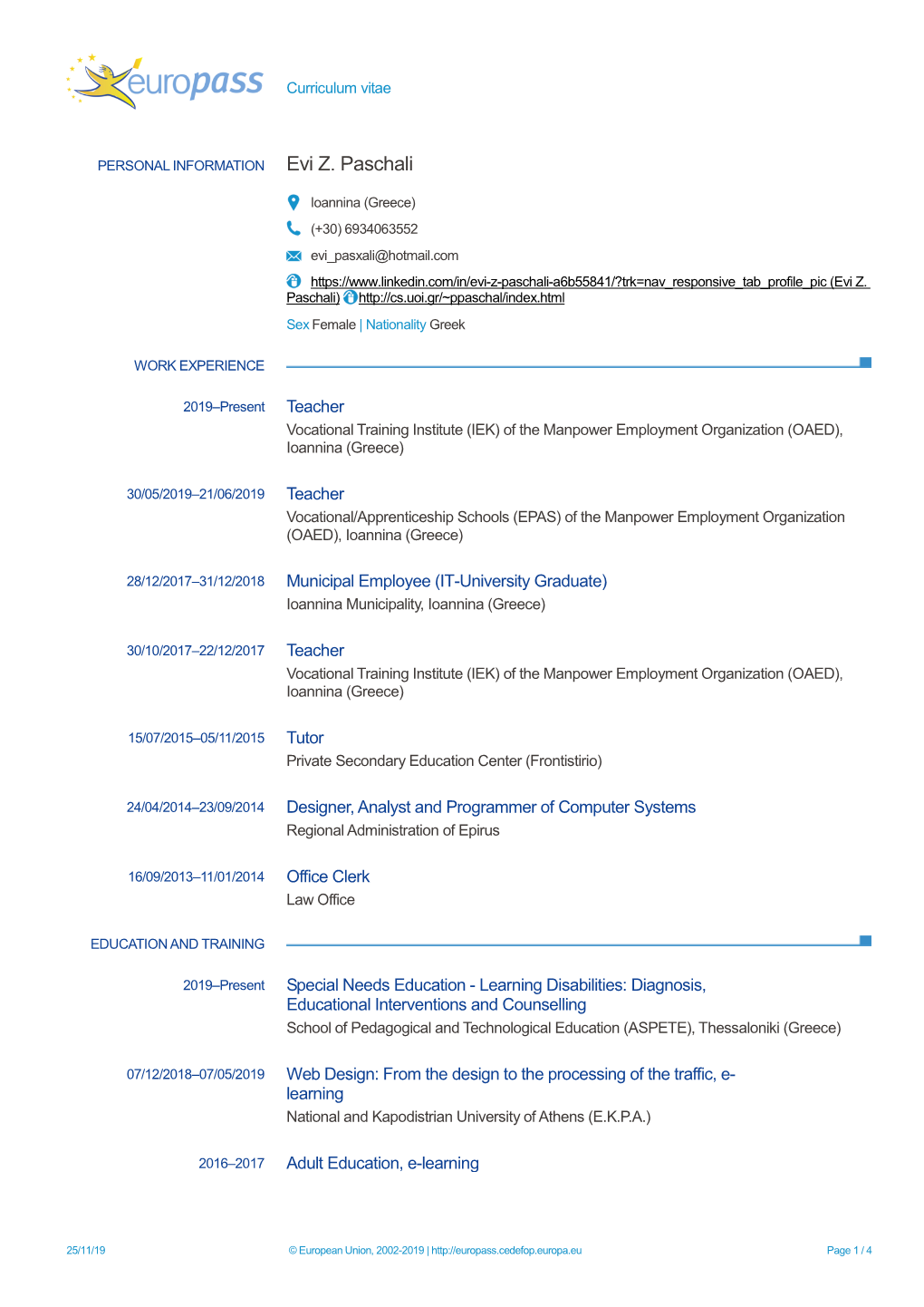 Download Curriculum Vitae