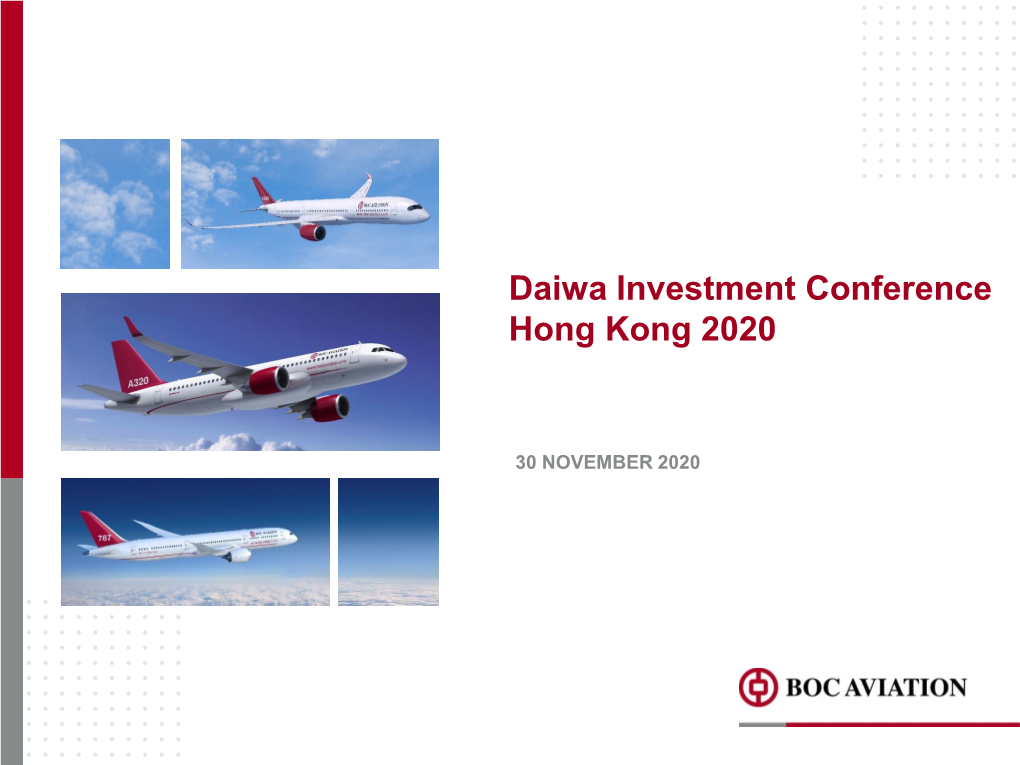 Daiwa Investment Conference Hong Kong 2020