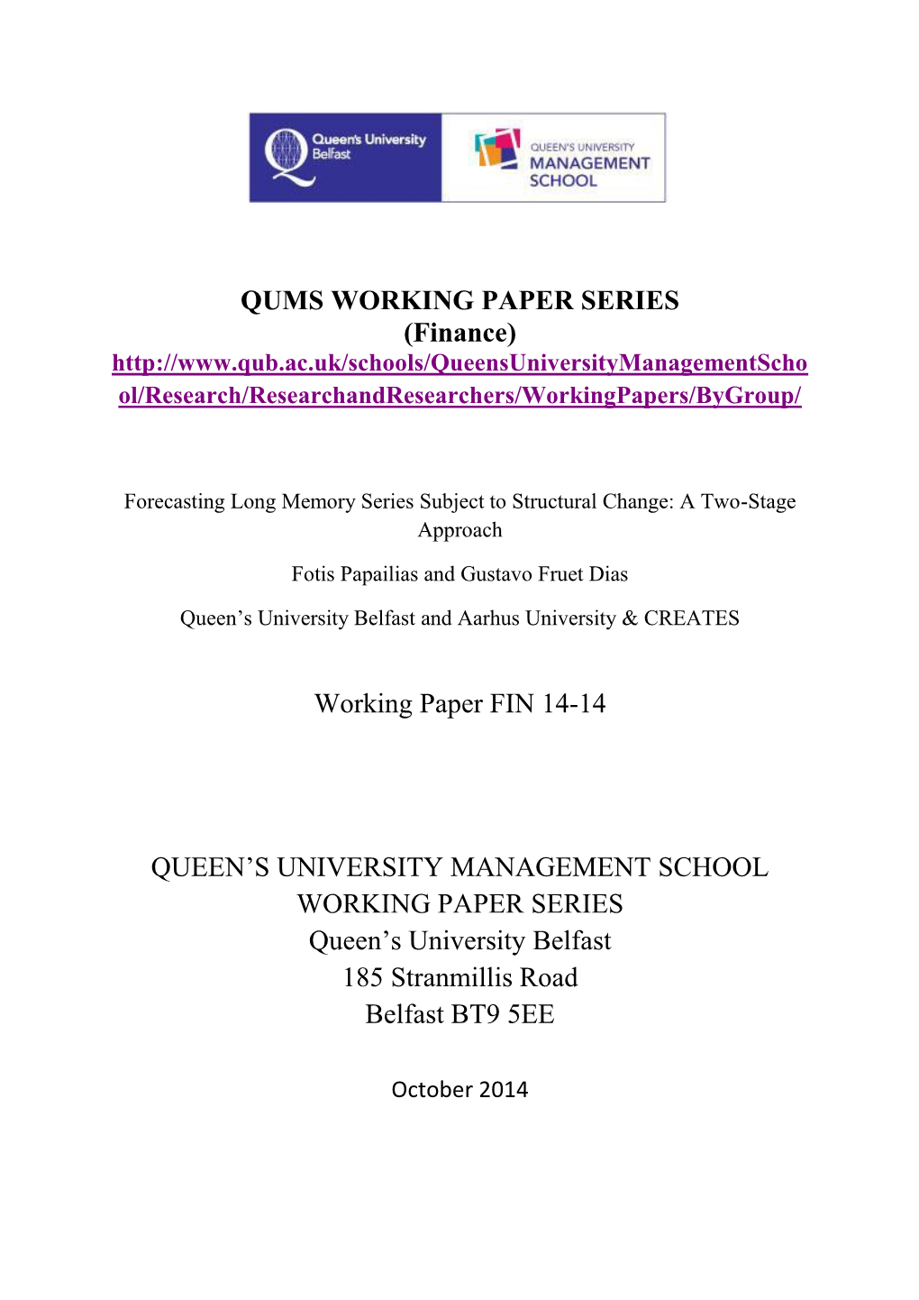 Forecasting Long Memory Series Subject to Structural Change: a Two-Stage Approach