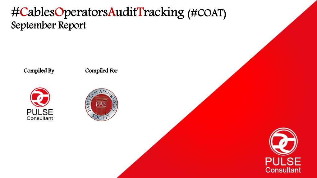 Cablesoperatorsaudittracking (#COAT) September Report