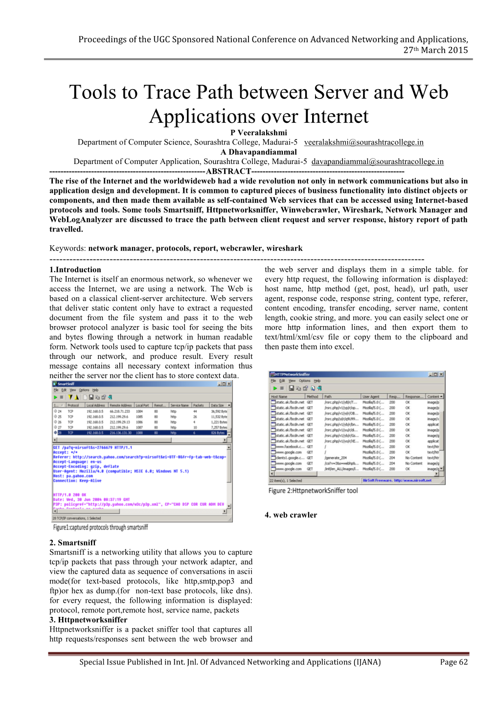 Tools to Trace Path Between Server and Web Applications Over Internet