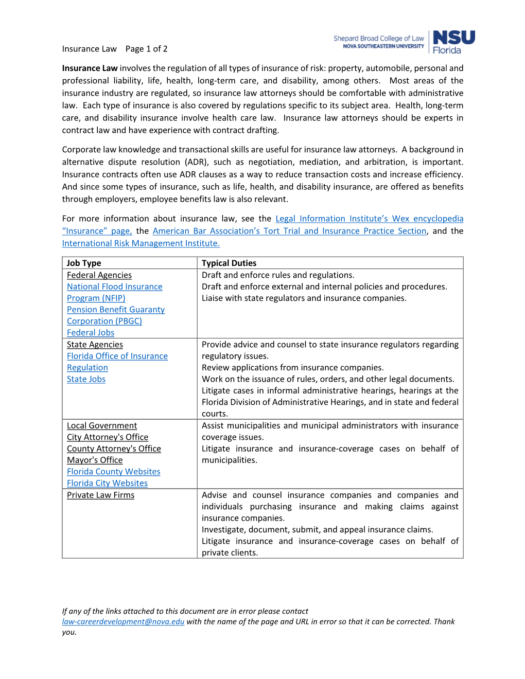 Insurance Law Page 1 of 2