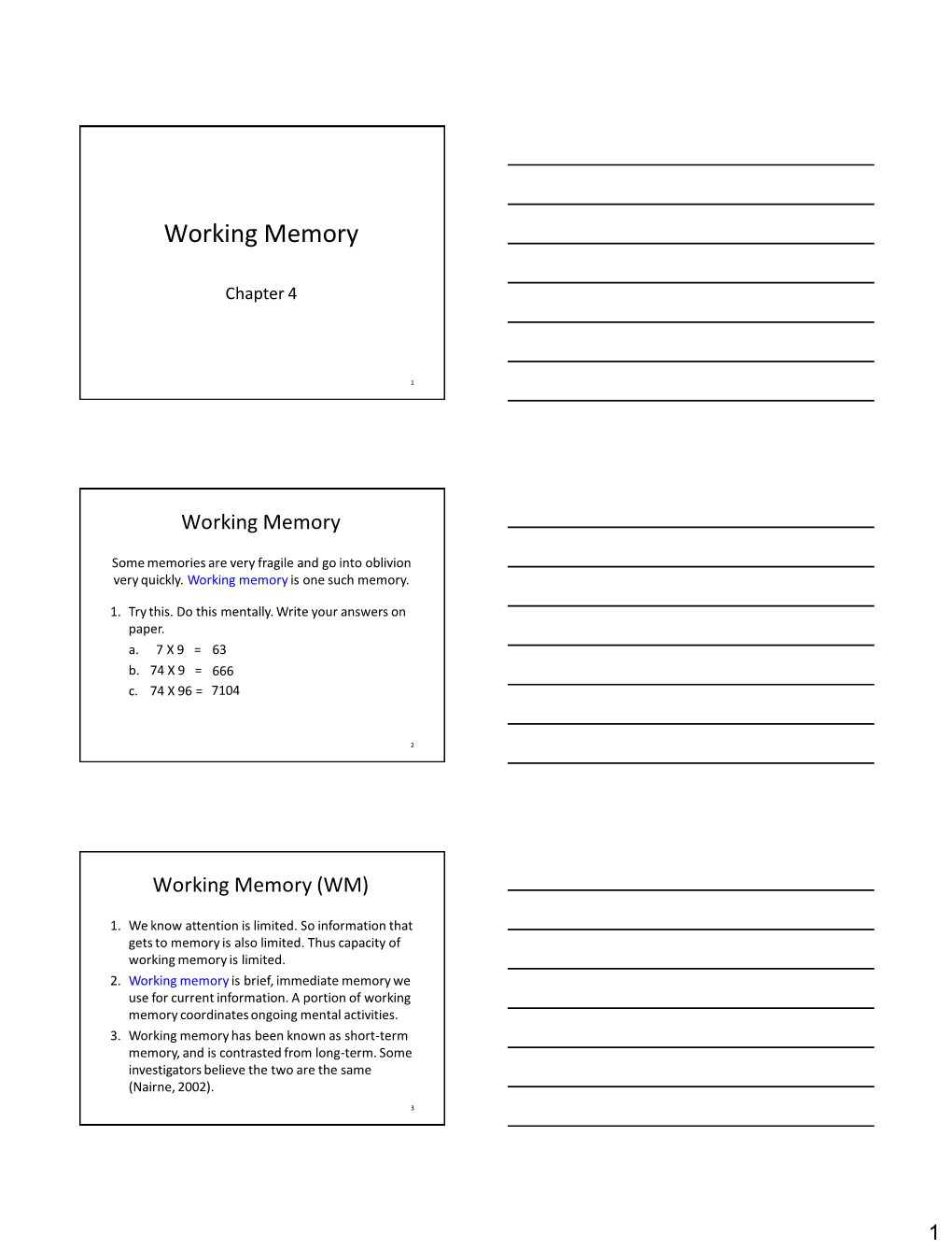 Working Memory