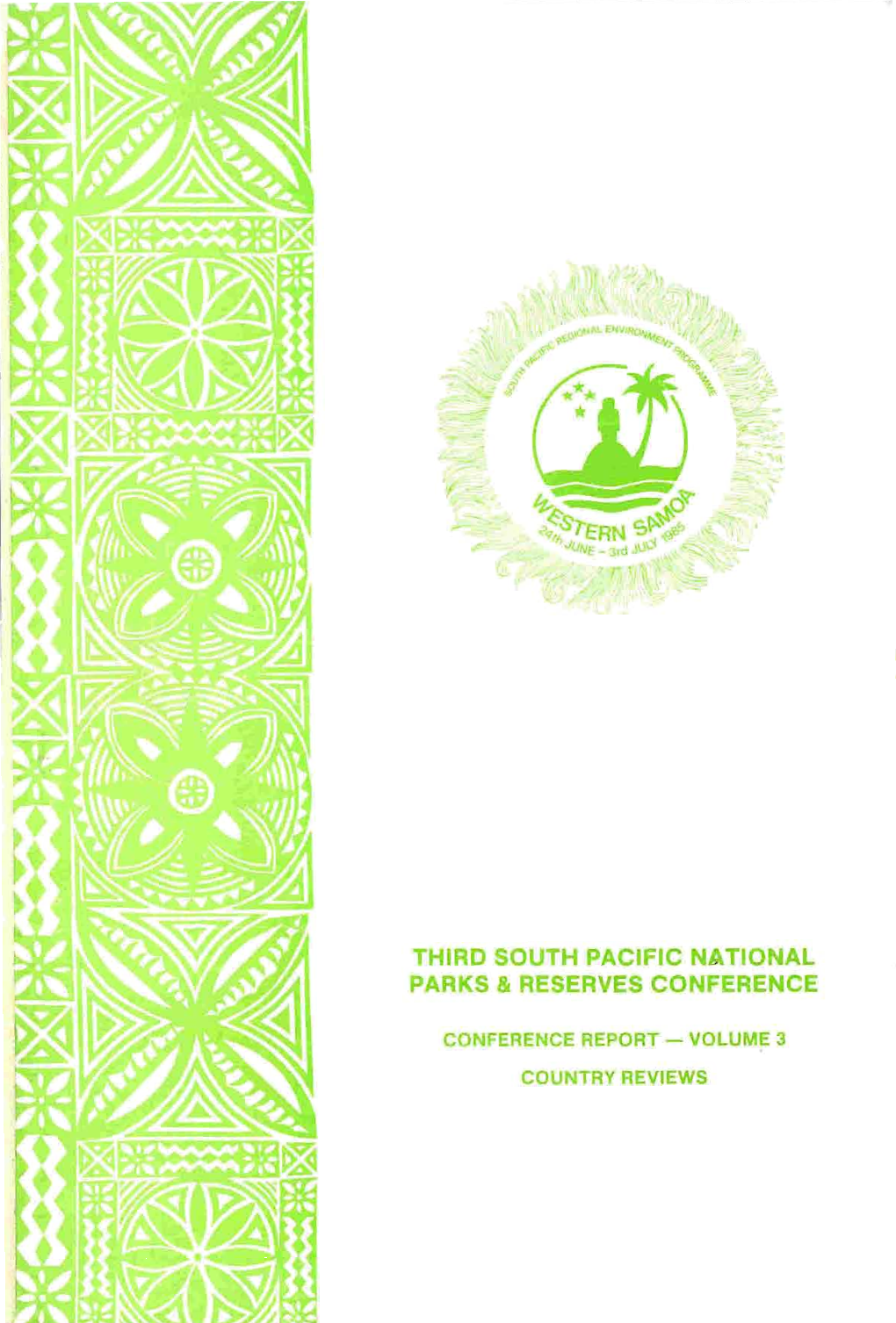 Third South Pacific Natiohal Parks & Reserves Conference