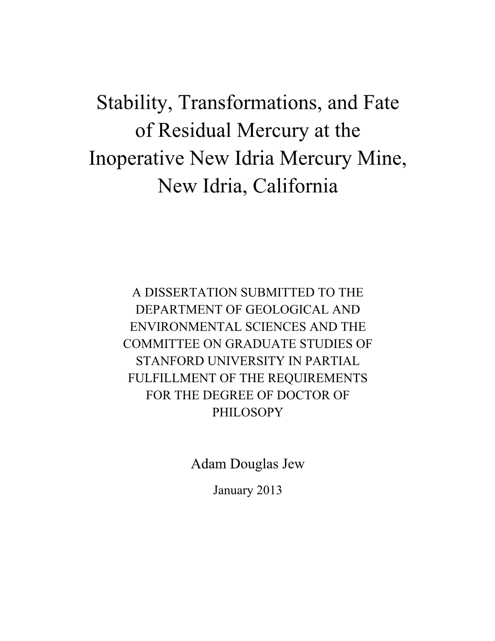 Chapter 2 Microbially Enhanced Dissolution of Hgs in an Acid Mine