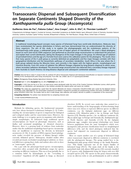 Xanthoparmelia Pulla Group (Ascomycota)