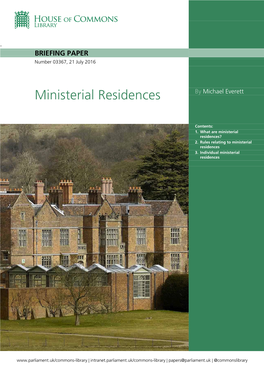 Ministerial Residences