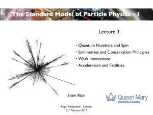 The Standard Model of Particle Physics - I