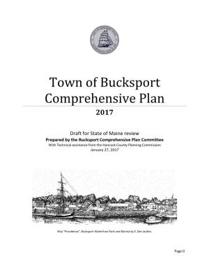 Town of Bucksport Comprehensive Plan 2017