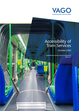 Accessibility of Tram Services October 2020