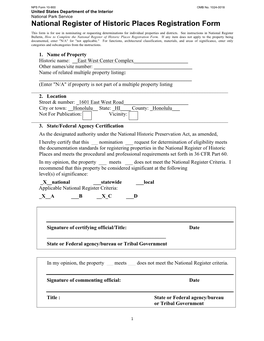 National Register of Historic Places Registration Form