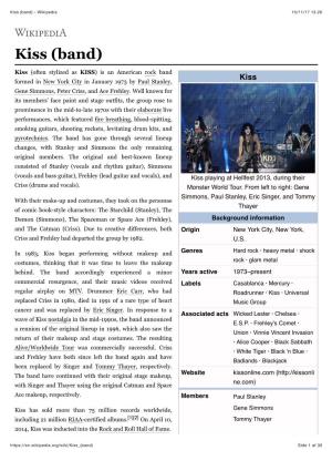 Kiss (Band) - Wikipedia 15/11/17 13.26