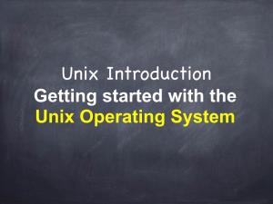 Intro to Unix-1-2014