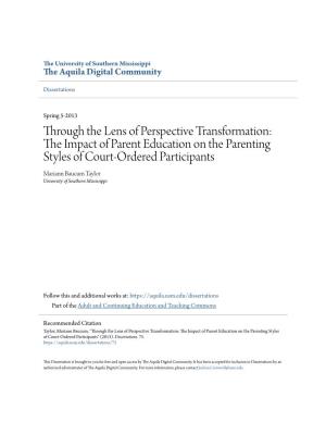 The Impact of Parent Education on the Parenting Styles of Court-Ordered Participants
