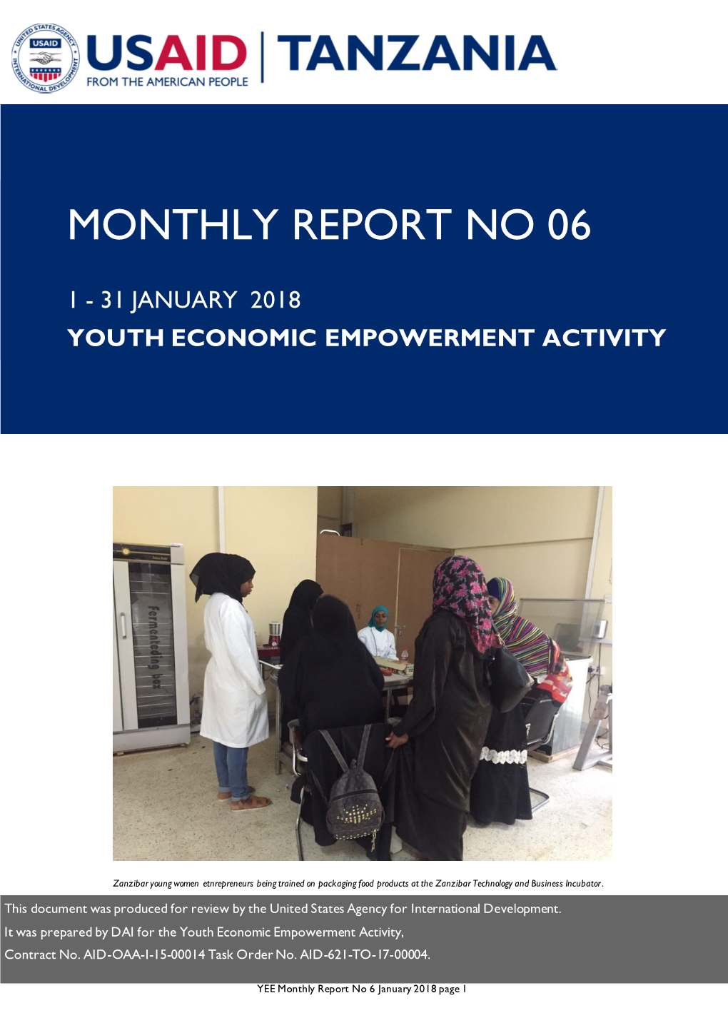 Monthly Report No 06