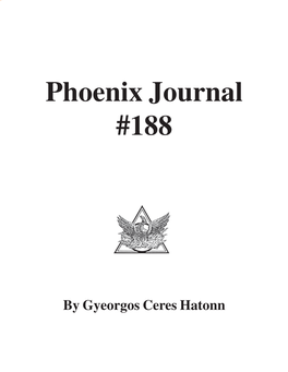 Phoenix Journal #188