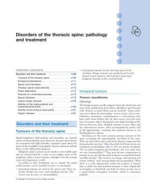 Disorders of the Thoracic Spine: Pathology and Treatment