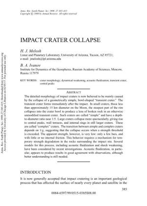 Impact Crater Collapse