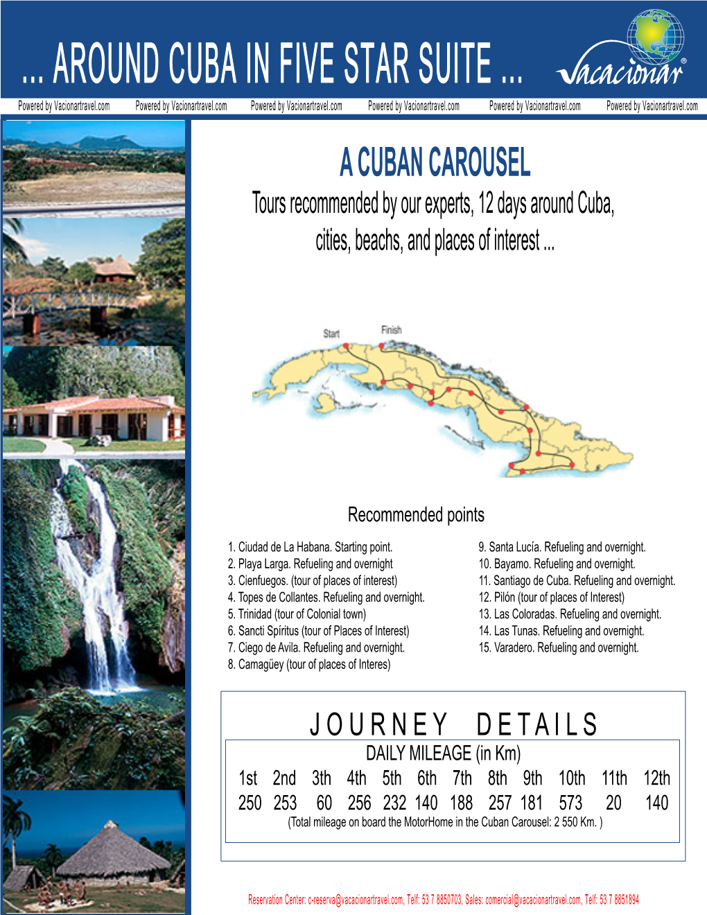 A CUBAN CAROUSEL Tours Recommended by Our Experts, 12 Days Around Cuba, Cities, Beachs, and Places of Interest