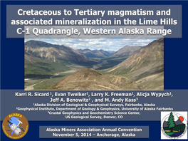 Alaska Division of Geological & Geophysical Surveys Geologic