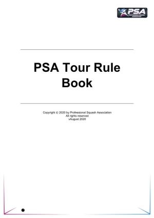 PSA Tour Rule Book