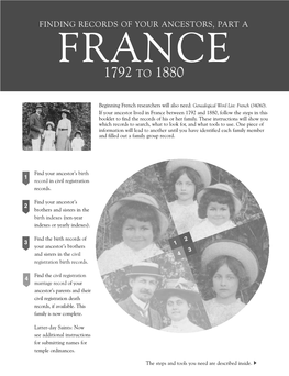 Finding Records of Your Ancestors, Part A: France
