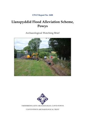 Llanspyddid Flood Alleviation Scheme, Powys