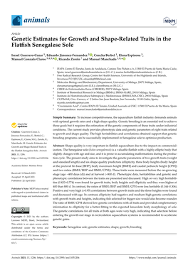 Genetic Estimates for Growth and Shape-Related Traits in the Flatfish