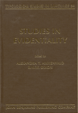 Studies in Evidentiality"