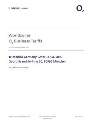 Worldzones O Business Tariffs