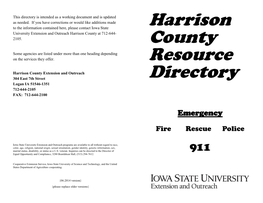 Harrison County Resource Directory